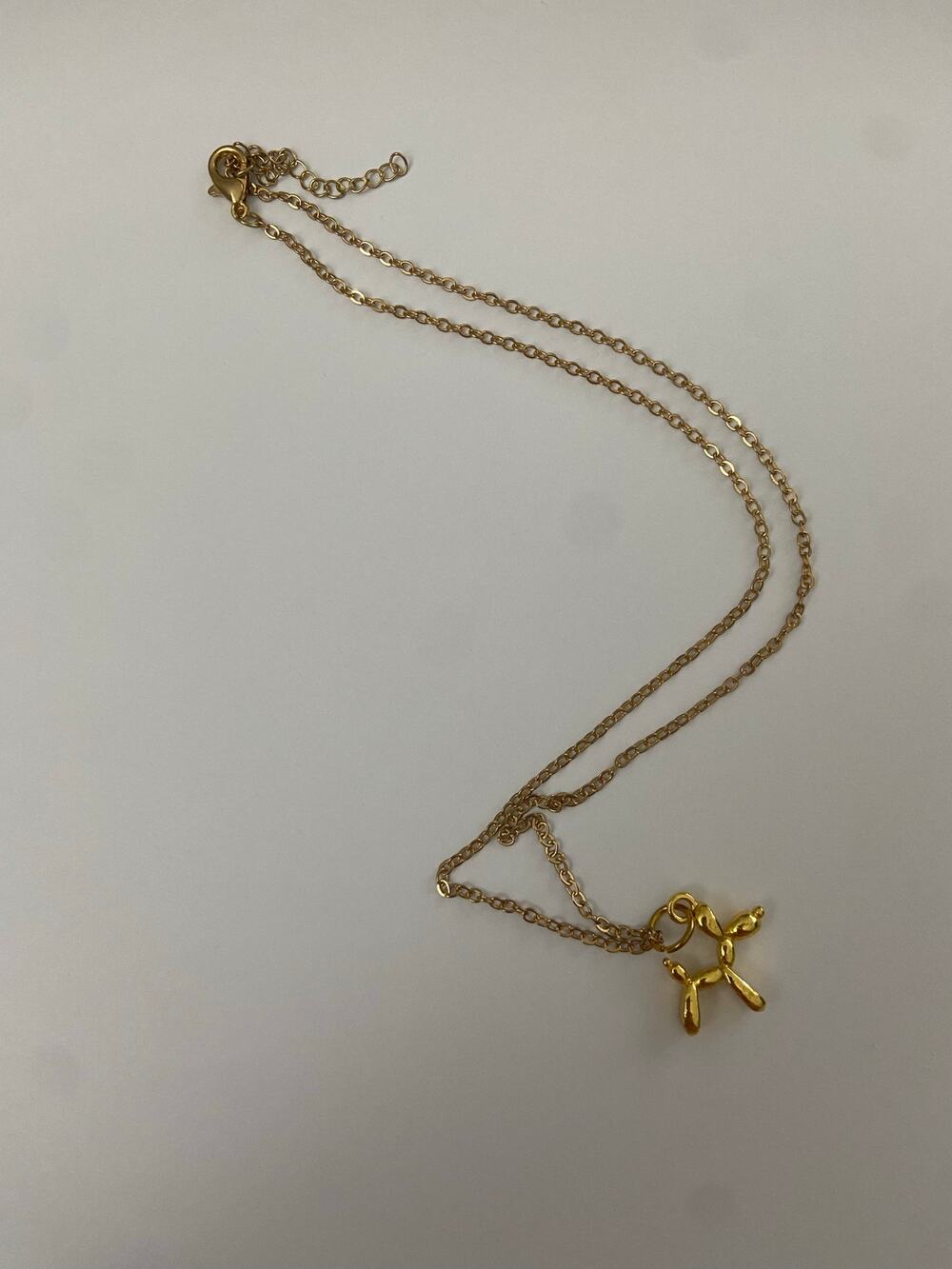 Fun Balloon Dog Pendant Necklace - Never Worn!